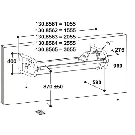 Patura Flachschwenk Trog - 1,00 m, 35 l