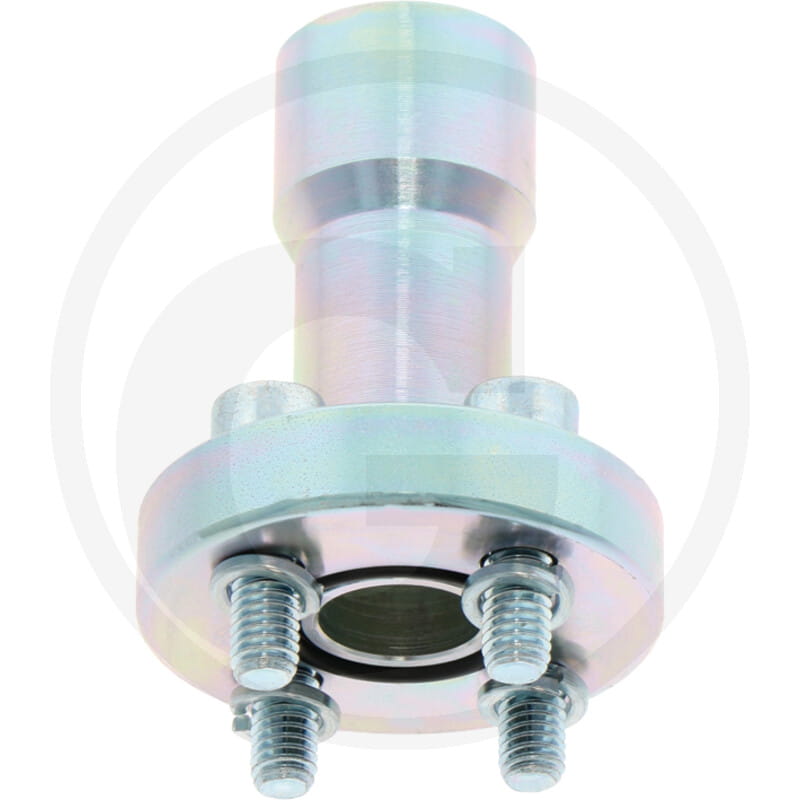 Pump flange long - connection 1/2" BSP / 4x M8 x 25