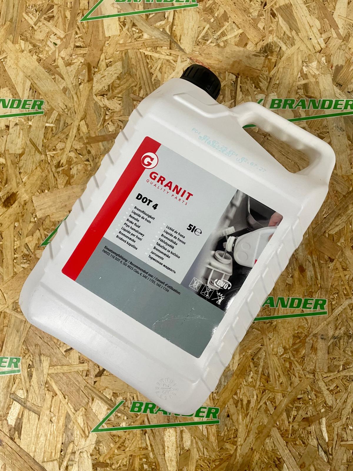 GRANIT Bremsflüssigkeit DOT 4 - Kanister 5L