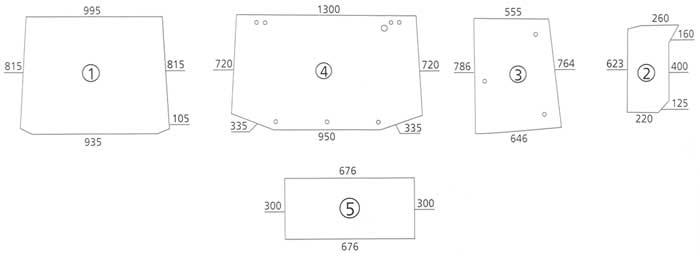 BL17013 Heckscheibe unten