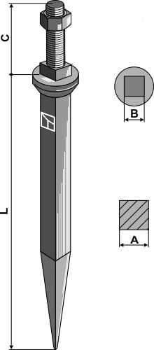 BL28413 Ackereggenzinken aus Borstahl