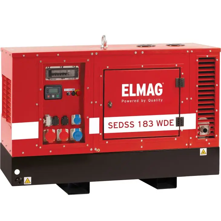 ELMAG Diesel-Stromerzeuger SEDSS 183WDE-AVR-DSE4520-V4, SEDSS super-schallgedämmt, Kubota D1105, 18 kVA (400 V), 6,8 kVA (230 V)