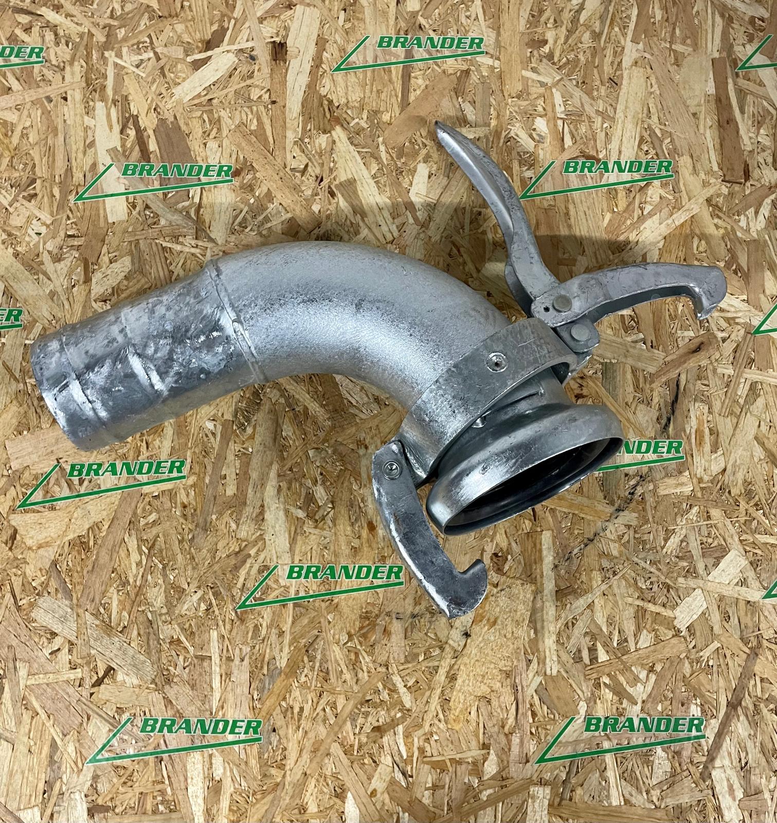 Perrot system 90° elbow M-part 6" and hose nozzle 6" - hot-dip galvanized