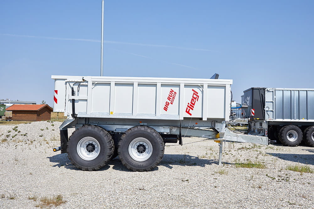 Fliegl Schwergut Abschiebewagen ASW "STONE" - Straßenbau- und Erdbewegung