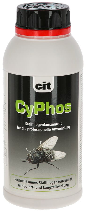 Cit CyPhos 500ml – Stallfliegenkonzentrat gegen Fliegen, Mücken & Ungeziefer