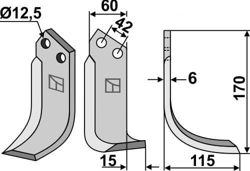 BL6255 Fräsmesser SIM-04R