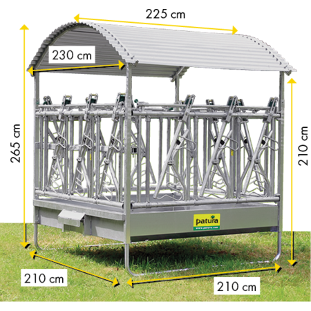 Patura Viereckraufe - mit Sicherheits-Fangfressgittern