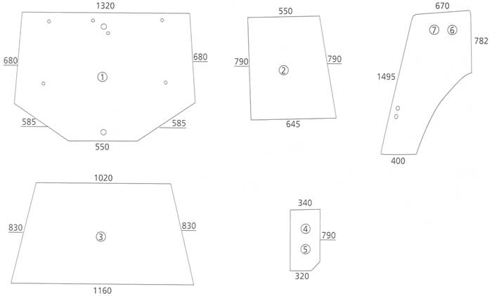 BL16866 Türscheibe links