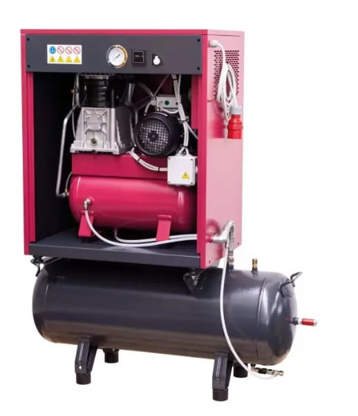 ELMAG Profi-Line SILENT Compressor – 375 l/min, 67 dB(A), 124 L – extremely quiet & powerful