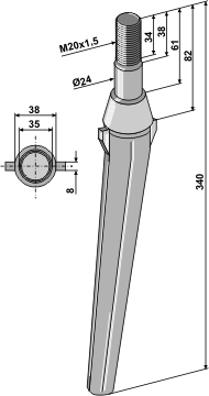 BL6087 RH128 Kreiseleggenzinken