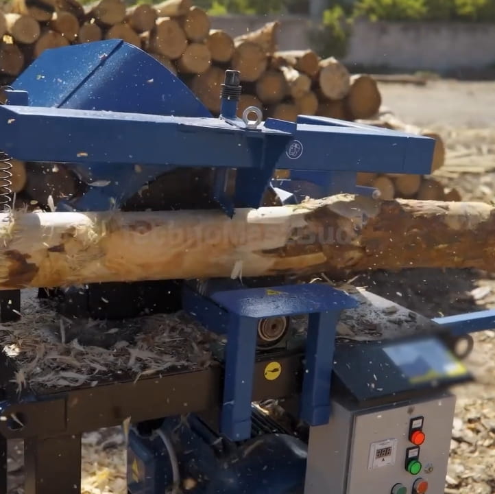 Wood debarking machine 11 kW | Debarking 50–200 mm | Professional round timber processing