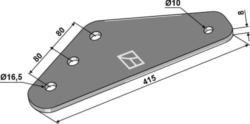 BL29775 Messerverstärkung - passend zu Peecon VME075004027