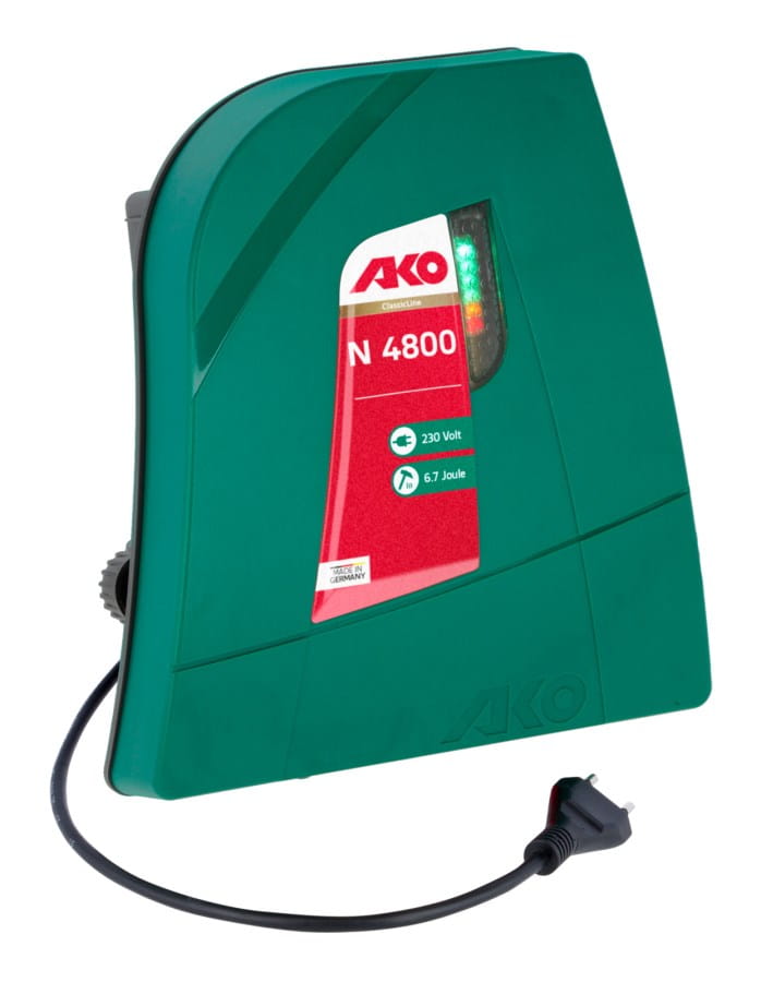 AKO Power N 4800 Weidezaungerät | 230 Volt Profi-Netzgerät | 6,7 Joule | Für Wolfsabwehr & starke Zaunanlagen