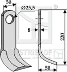 BL3975 Y- Messer 220 für Rivierre Casalis