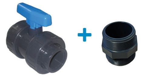 EMP DN50 Anschluss-Kit für aufgesetzte Cuven – Anschluss- & Ventilset für 7.500–12.500 L Tanks