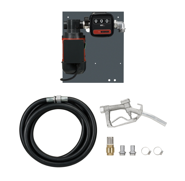 Pressol FZP 80 l/min Industrie Flügelzellenpumpen Set 230V mit ZVD Zapfventil & 6m Schlauch