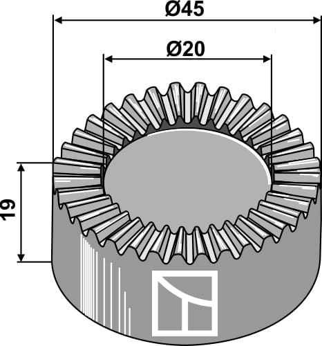 660-103 Klemmverstellscheibe 20 Zähne