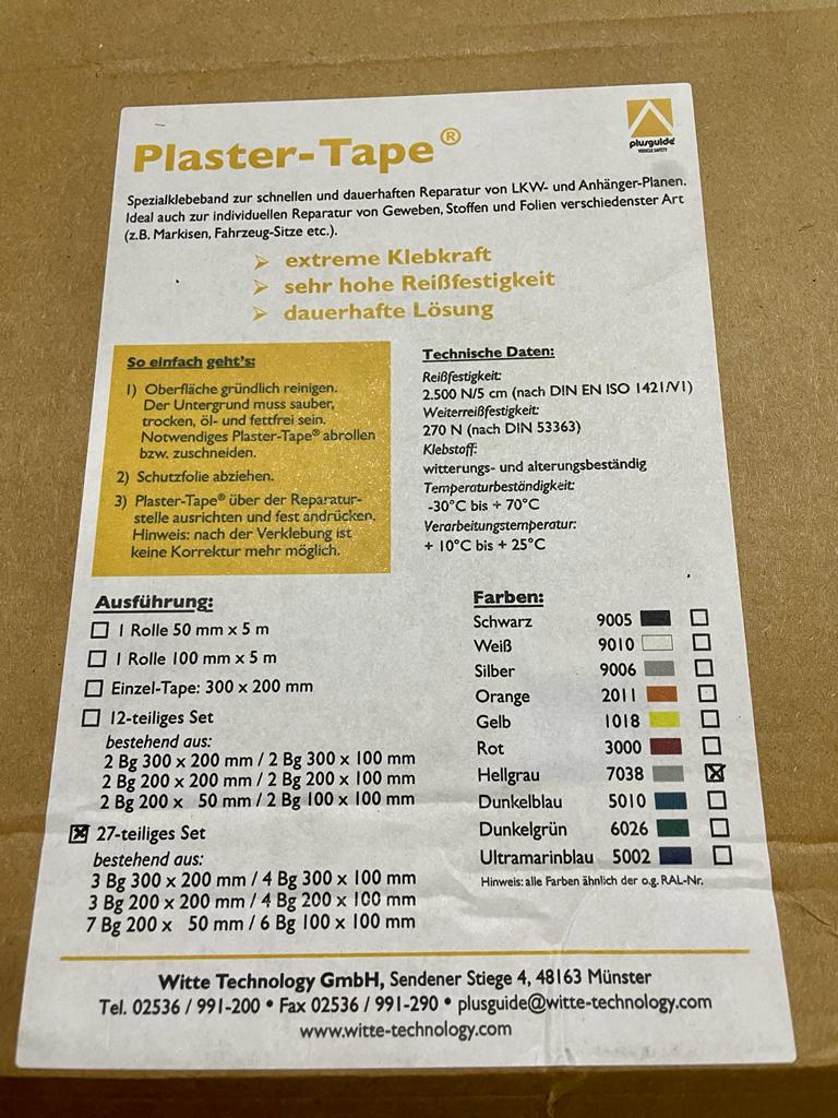 E027301 Planen Reparaturset - Plaster-Tape®