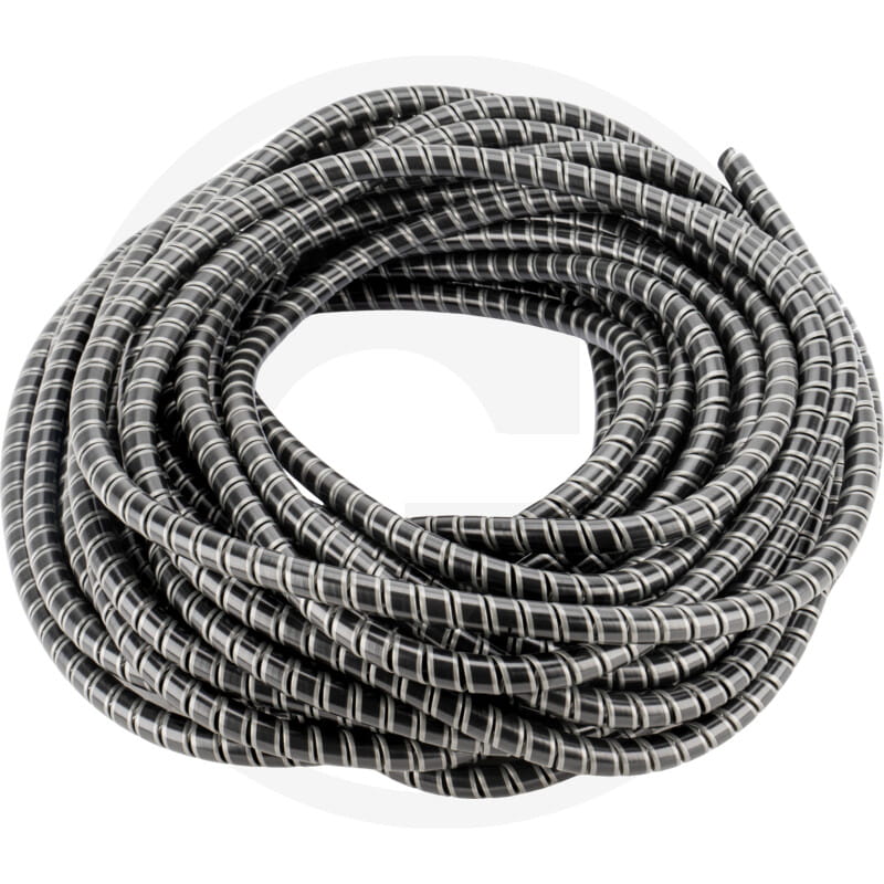 Schlauch, Spirale, flexibel, Schwarz, gestreift