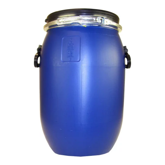 barrel, blue, drum, plastic, lid