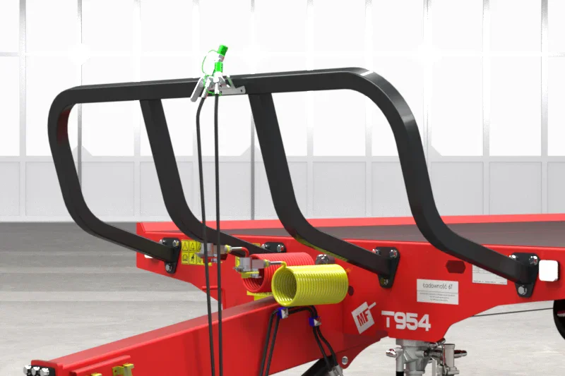 Metalfach Ballentransportwagen Mini mit Druckluftbremse – 22 Ballen | 7.800 kg zGG