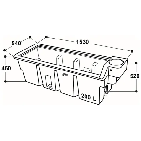 Patura Weidetrog, 200 Liter