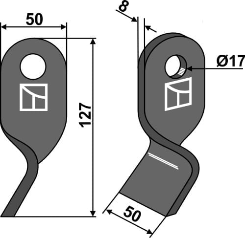BL27920 Gedrehtes Messer - passend zu Ferri TNSC 125 - 0901138