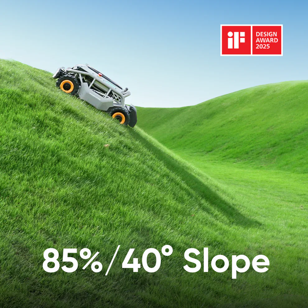 Mowrator S1 4WD Breitreifen 18Ah – RC Rasenmäher für 4500 m² & 85 % Steigung | 53 cm Clean-Cut