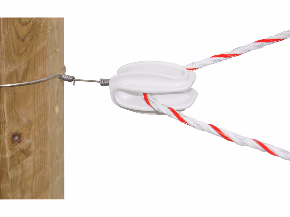 25x Abspannisolator, weiß glasfaserverstärkt