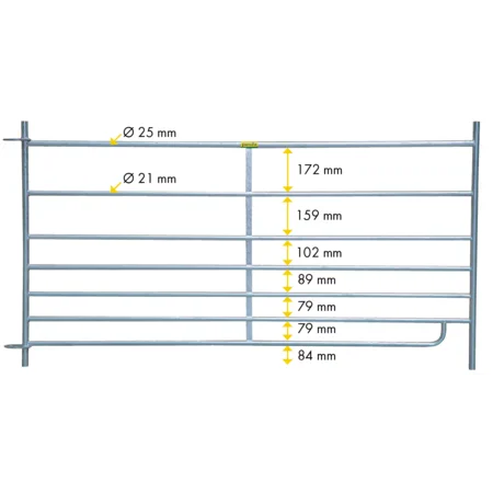 Patura Steckfix-Horde, Höhe 0,92 m - Länge: 2,75 m / 2 Mittelstreben