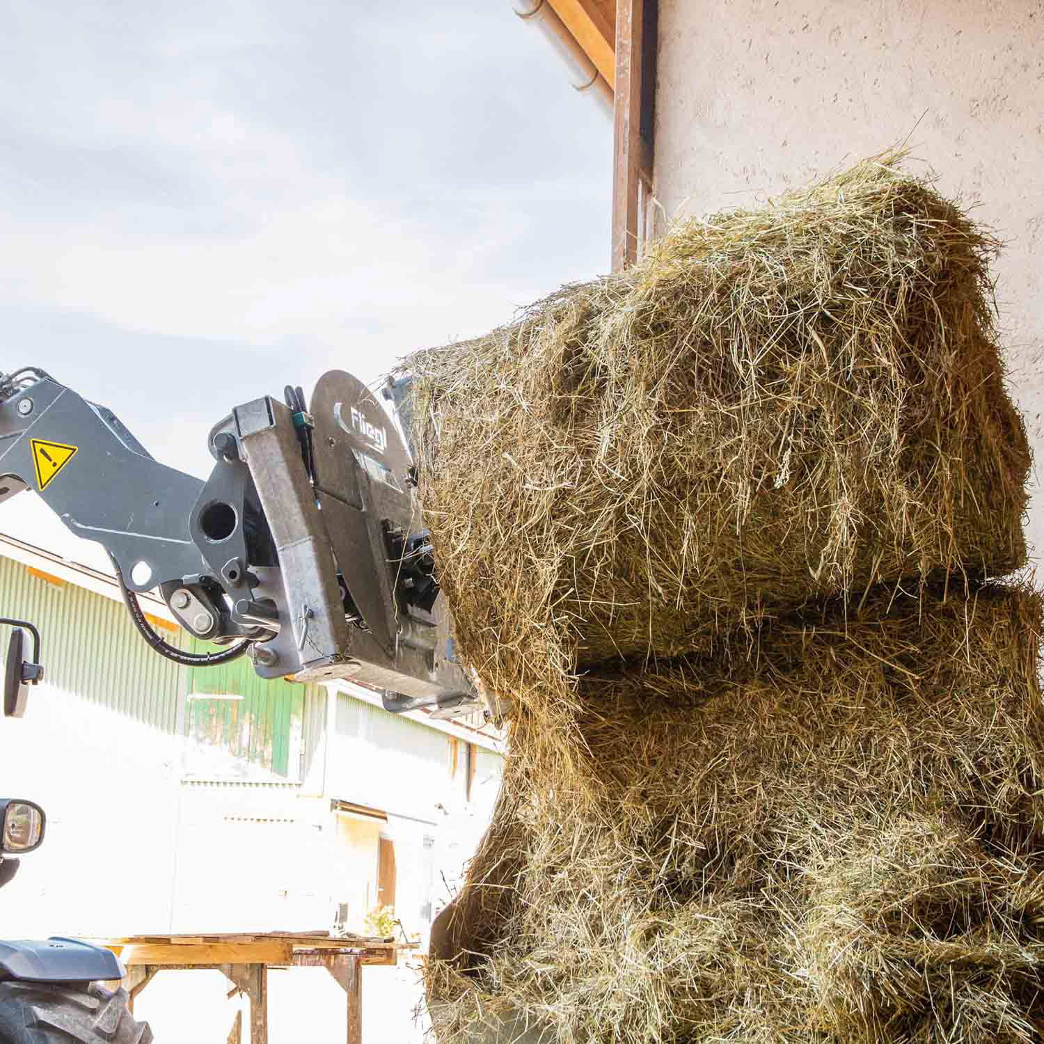Fliegl Rundballenabwickler & Transportgerät 4.0 – 2 Zinken für Hof-, Rad- & Teleskoplader