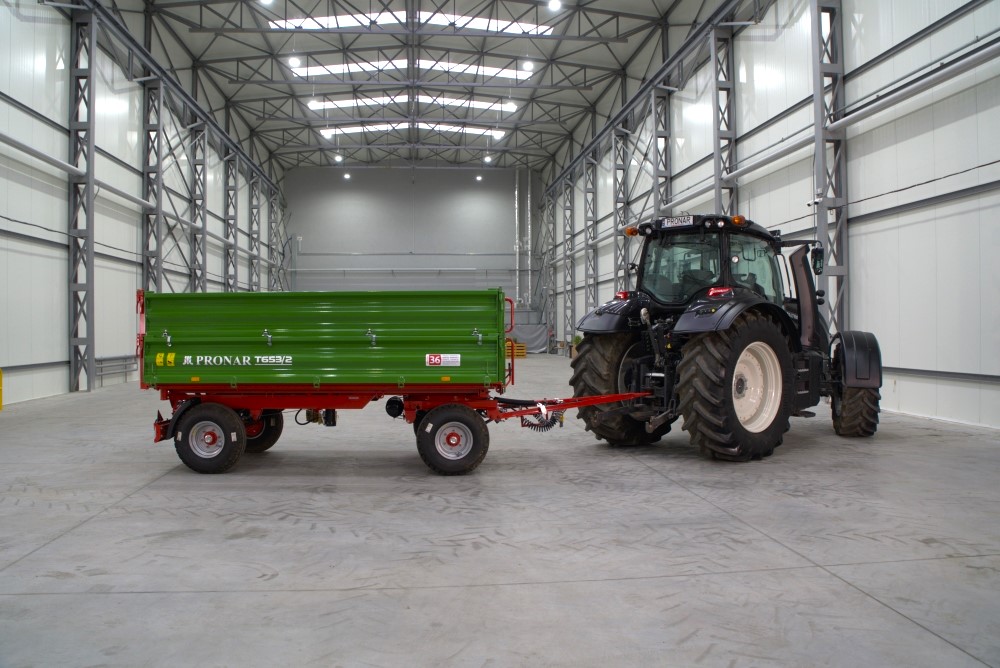 Traktor, Pritschenanhänger, Grün, Landwirtschaft, Großes Fahrzeug