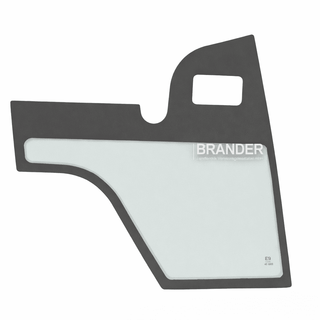 Türscheibe links unten 	Kabine LK103-1 bis SN 3026114 - passend zu Weidemann 1280, 1350 CX45, 1370 CX50
