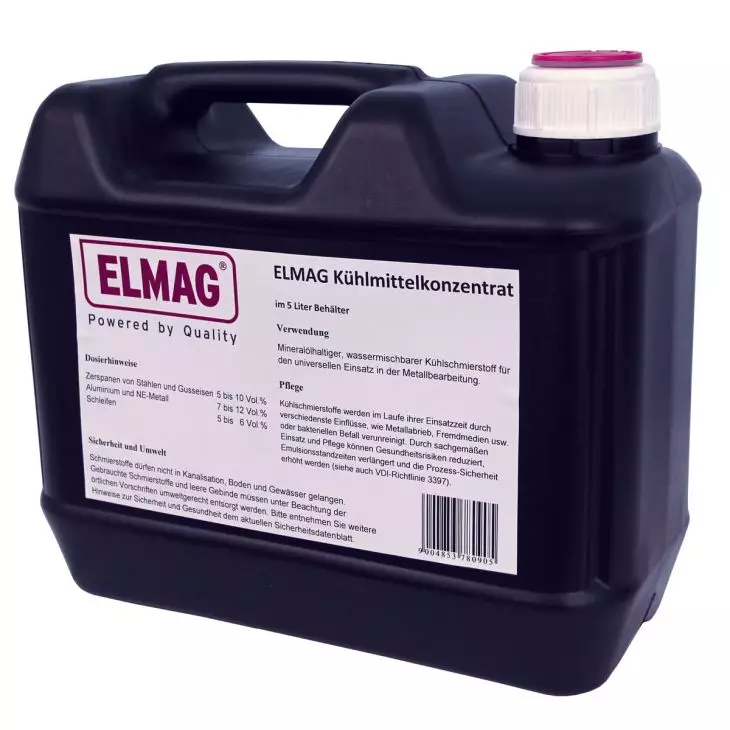 Elmag Coolant Concentrate 5 Liters – Water-Miscible – Cooling Lubricant for Metalworking