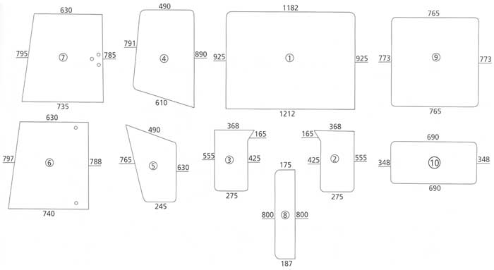 BL17124 Heckscheibe unten