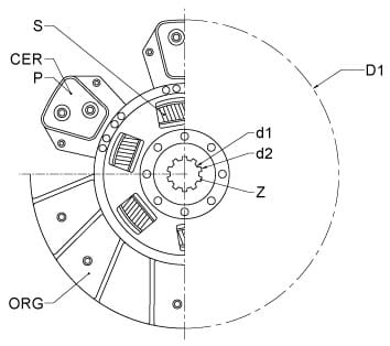 Driving disc 310 - suitable for Fendt F181100100012, Z181100100012