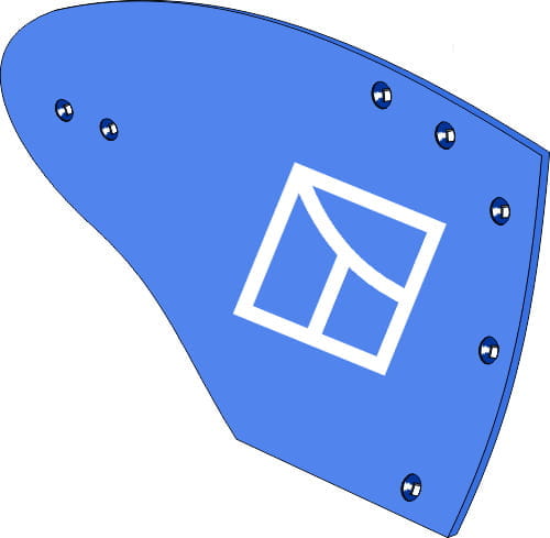 BL31827 Streichblech Hinterteil R - passend zu Rabe 2702.01.01