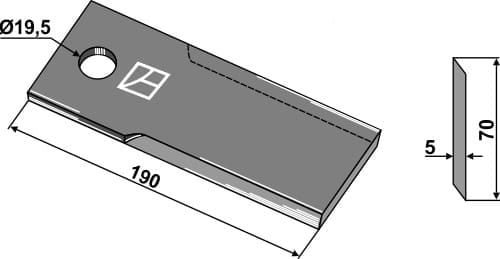 BL27891 Mähmesser - passend zu AS Motors