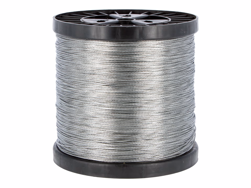 Wire strands 1000mtr. on spool 7x0.5mm, total: 1.5mm