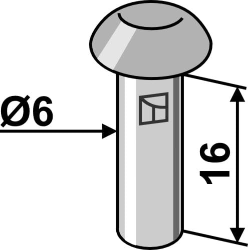 Rivet Ø6x16