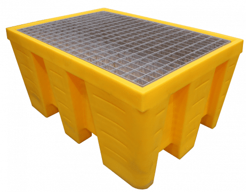 EMP Auffangwanne für 2 Fässer - 450 L - unterfahrbar