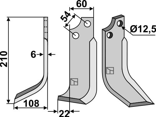 BL5197 Fräsmesser L - passend zu Goldoni 20137