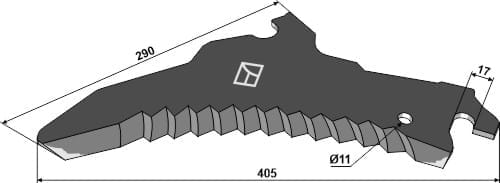 BL29871 Ladewagenmesser 5mm - passend zu Pöttinger 434.100