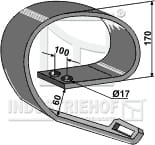 BL28751 Blattfeder - 150 x 10