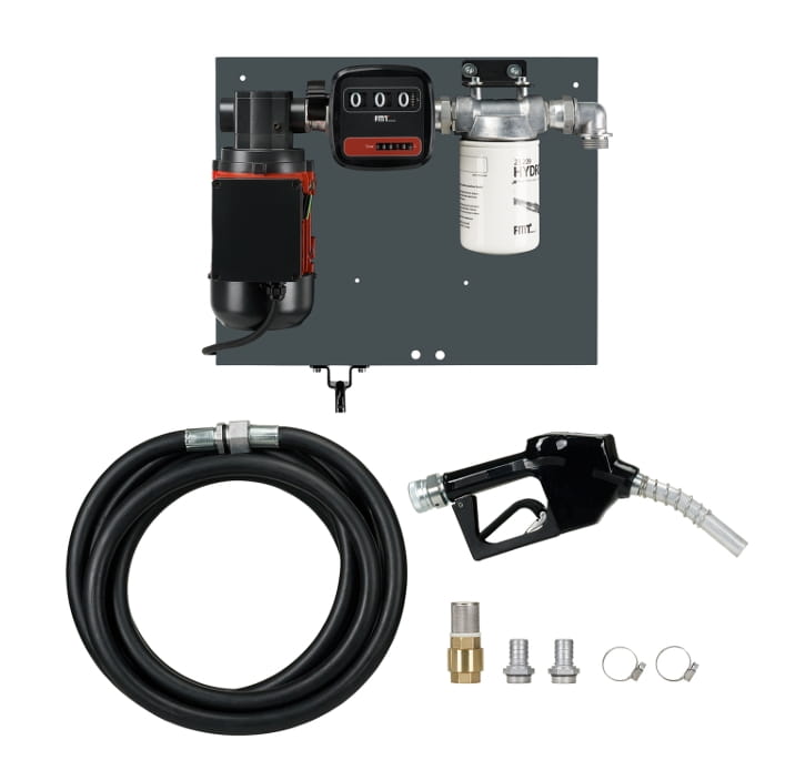 Pressol Industrie Flügelzellenpumpen Set FZP 65 l/min 230V mit Automatik-Zapfventil & Diesel-Wechselfilter