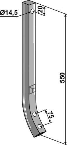 BL29251 Spurlockererzinken 550mm - passend zu Feraboli 1800053