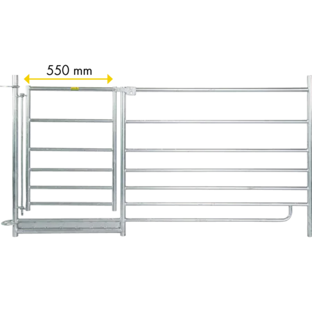 Patura Steckfix-Horde mit Tor, Höhe 0,92 m - Länge: 2,75 m / 1 Mittelstrebe