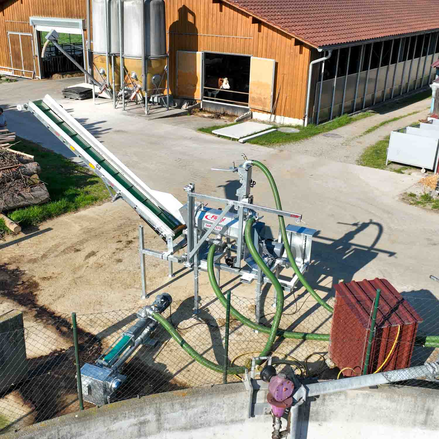 Fliegl Gülleseparator mit Exzenterschneckenpumpe – 40 m³/h Durchsatz