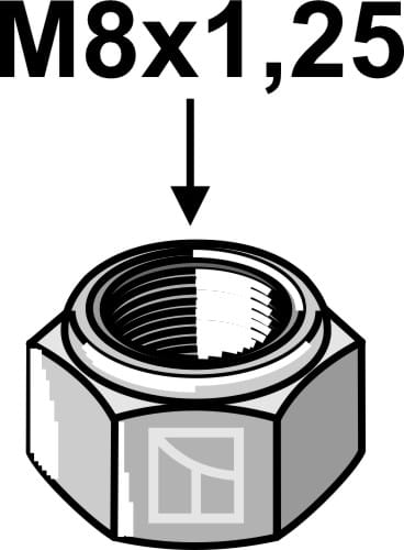 Selbstsichernde Mutter M8x1,25