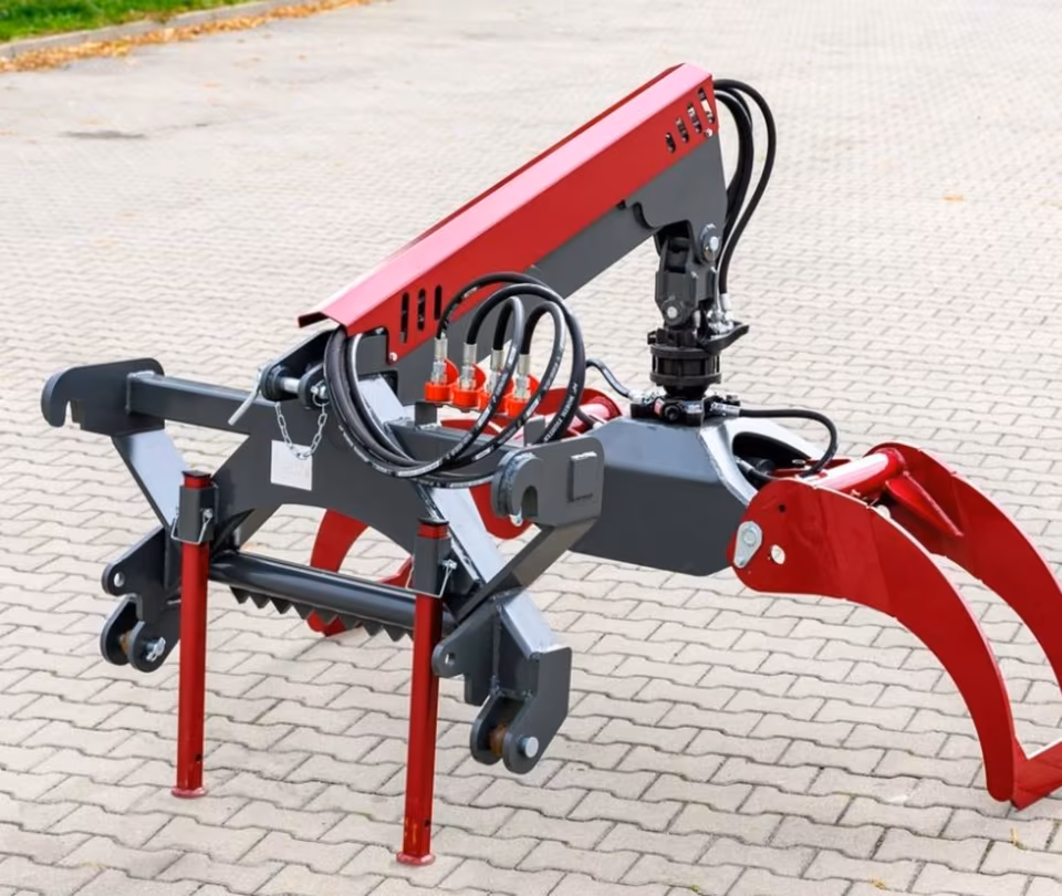 Rückezange 80–1750 mm – Euroaufnahme & Kat. 2 | Holzgreifer 2000 kg